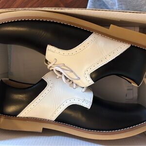 Elephantito Black and White Kids Dress Shoes / Saddle Shoes - New In Box